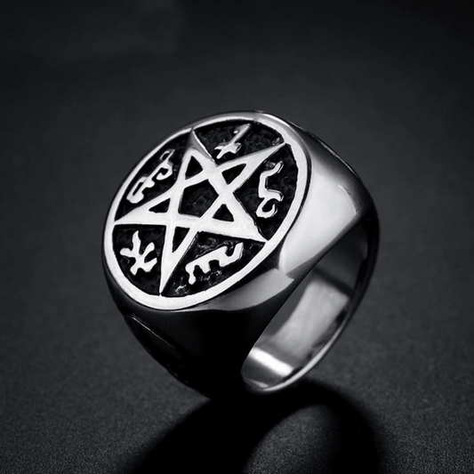 Pentagram Stainless Steel Ring