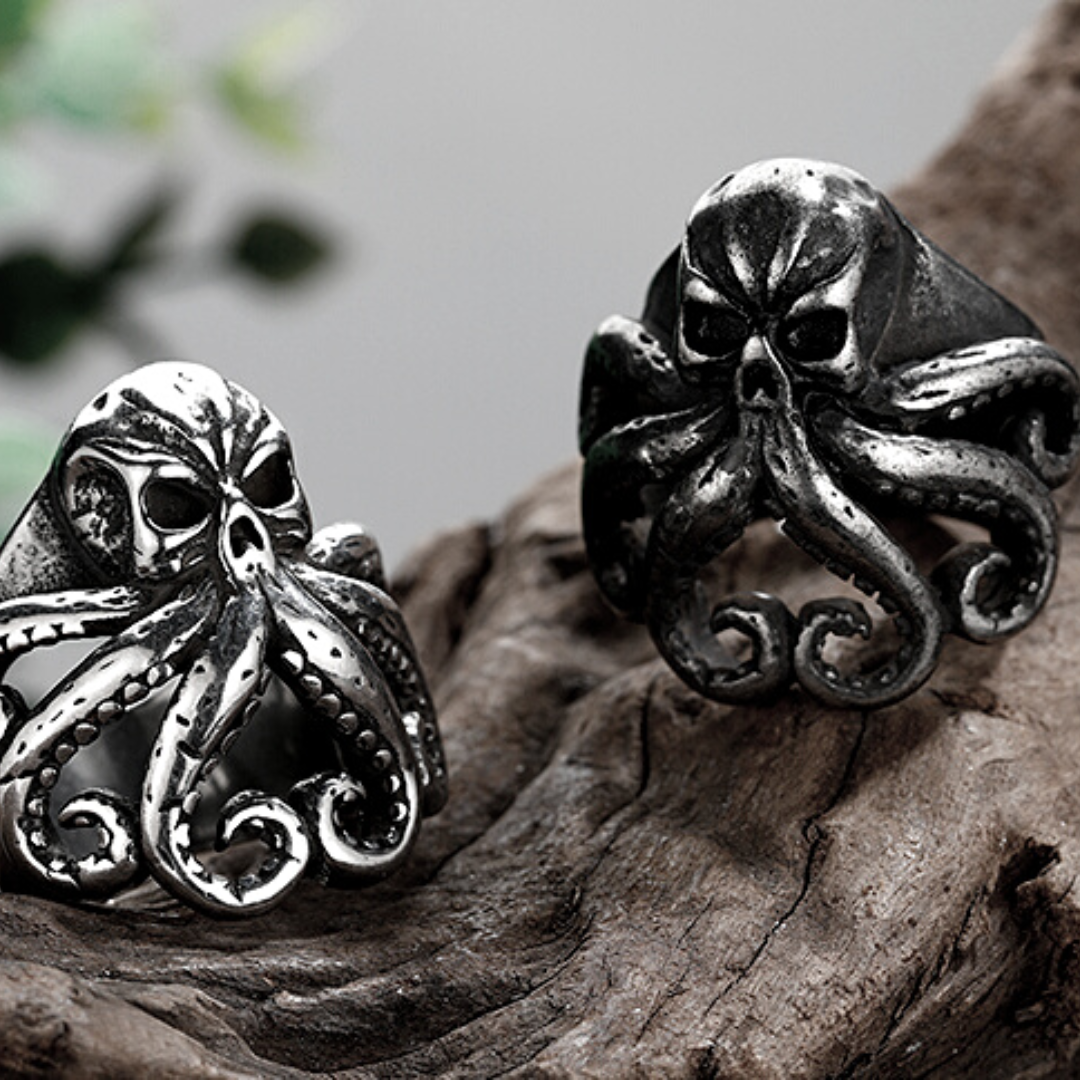 Cthulhu Stainless Steel Ring (Octopus Rings)