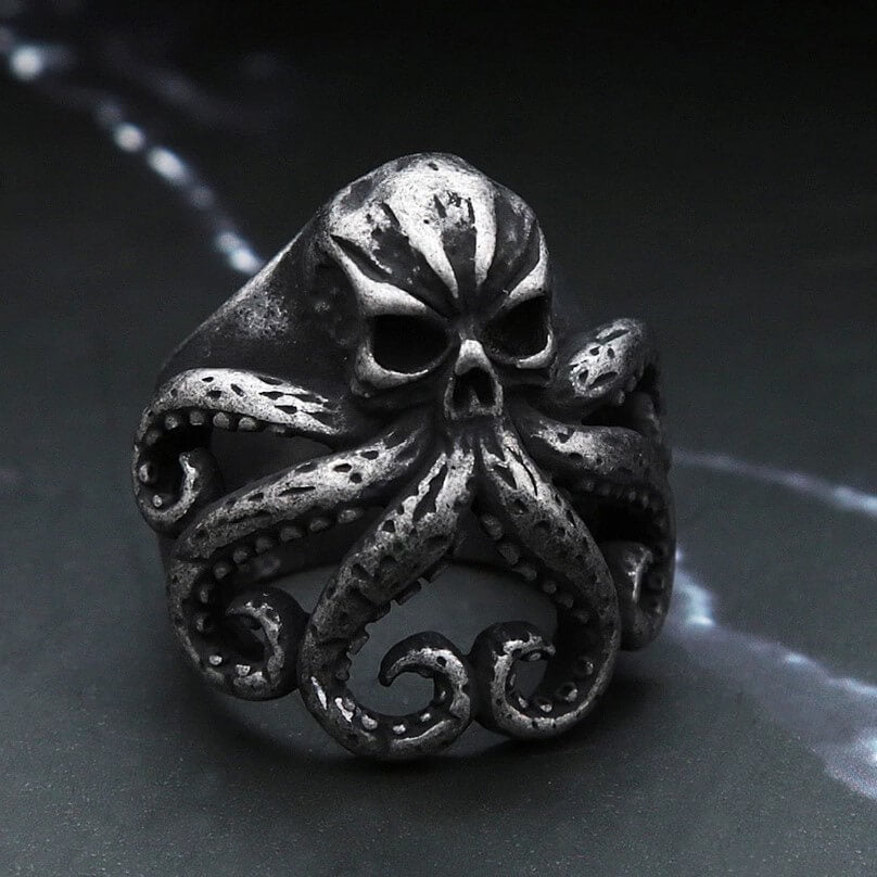 Cthulhu Stainless Steel Ring (Octopus Rings)