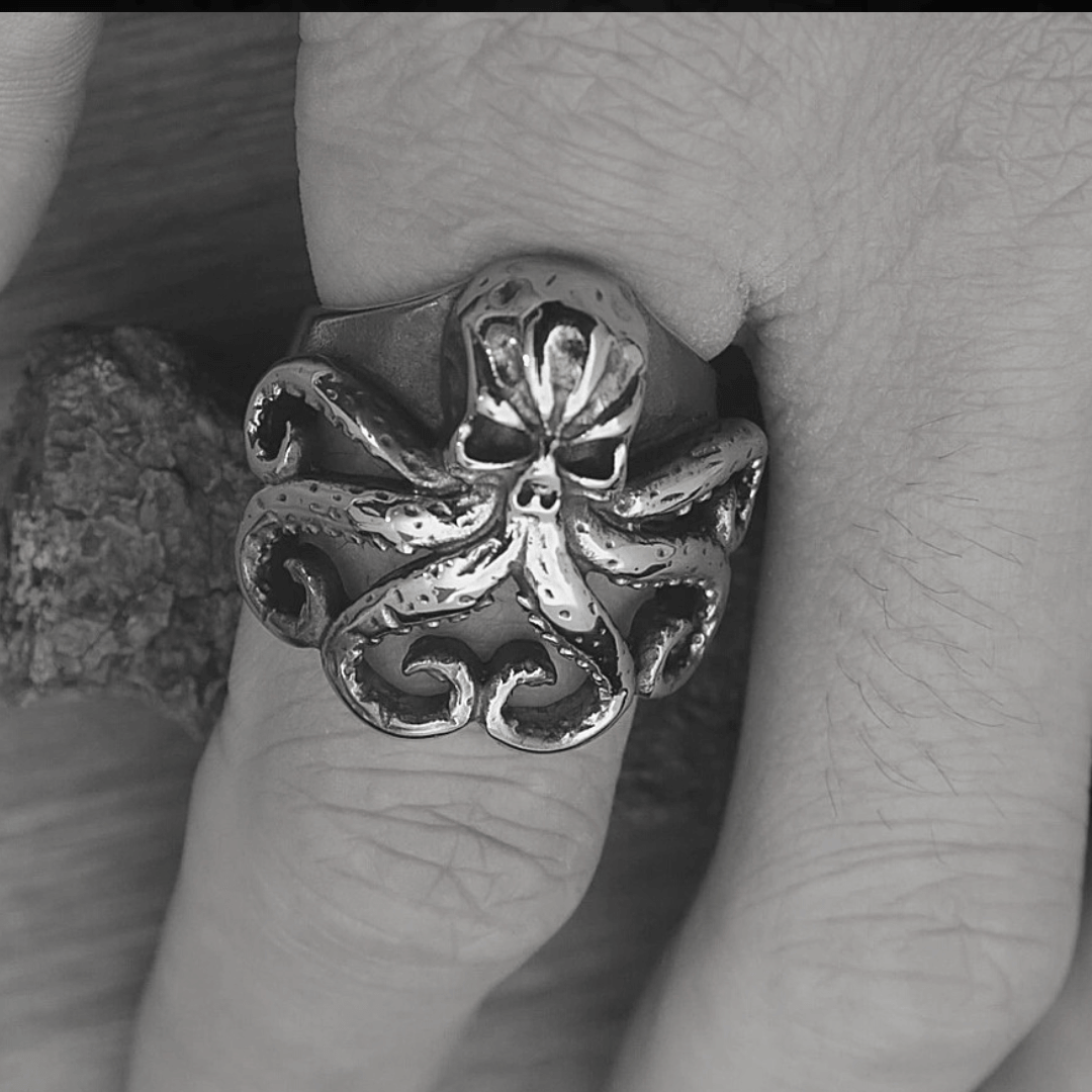 Cthulhu Stainless Steel Ring (Octopus Rings)