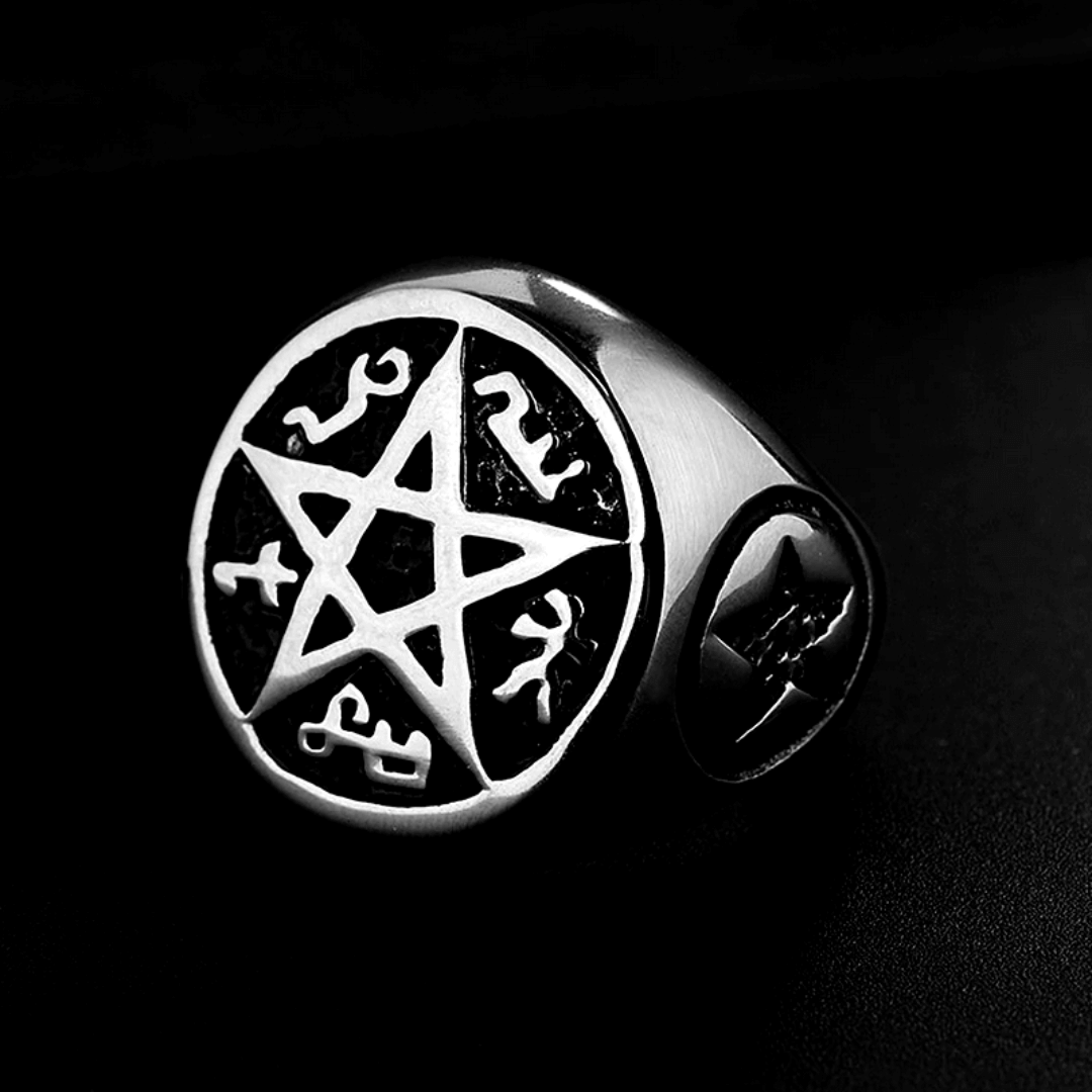 Pentagram Stainless Steel Ring