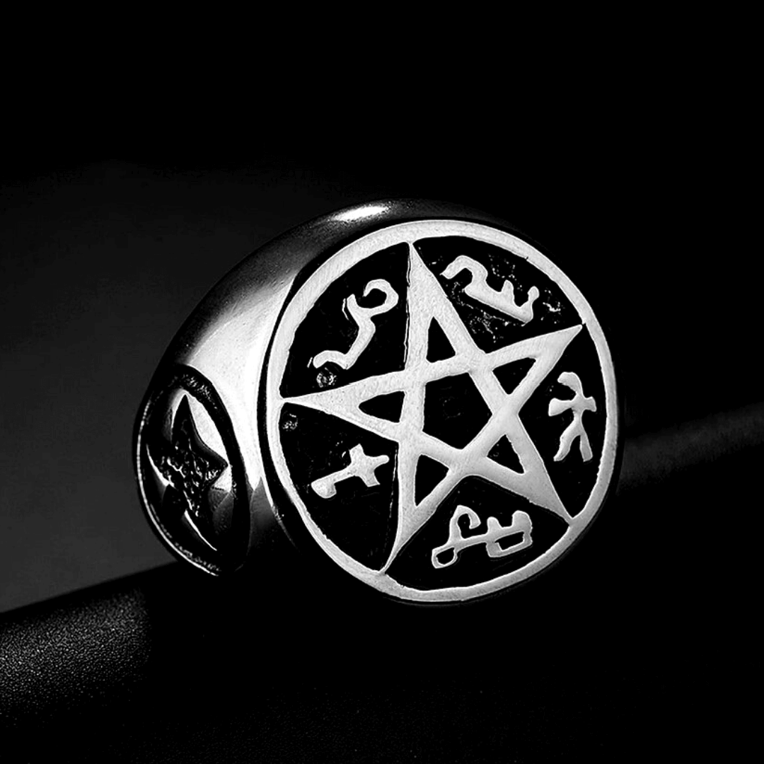 Pentagram Stainless Steel Ring